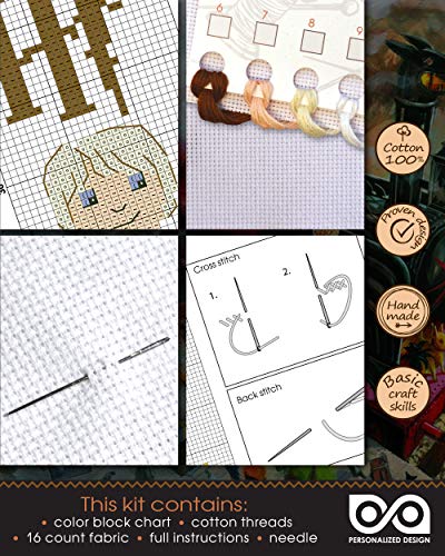Personalized.Design Cross Stitch Bookmark Kit with Draco's Quote 'Reading? I Didn't Know You Could Read' - color: Draco