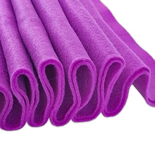 Jtnohx Color Felt Sheets for Crafts 1 Square Yard Felt Fabric Purple 1.4mm - color: Purple