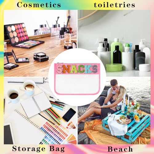 DYSHAYEN Clear Snacks Bag for Travel - color: Pink-Snacks