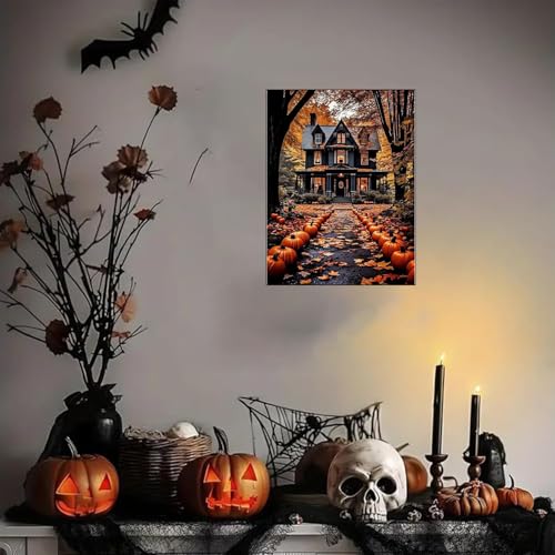 Pumpkin Fall Stamping Cross Stitch Kit for Adults Dimensions Stitching Kit - color: J180-01