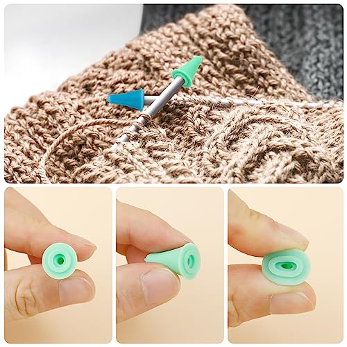 FIVEIZERO 43 Pcs Yarn Needles Set, Assorted Yarn Needles Bent Tapestry Needle Weaving Needle Darning Needles Big Eye Blunt Knitting Needles with Stitch Markers for Knitting Crochet Kit - color: Colorful 43PCS