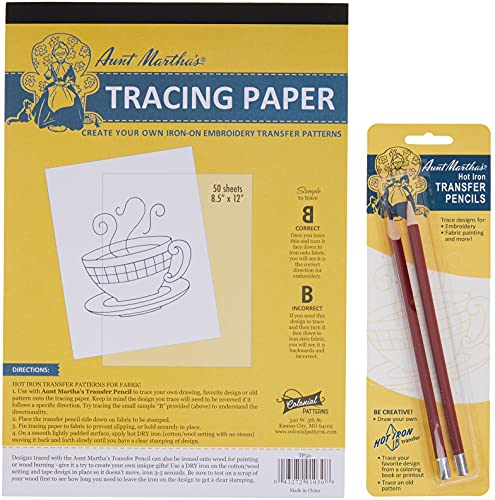 Aunt Martha's Create Your Own Iron-On Pattern Kit,Yellow,8 inch x 11 inch