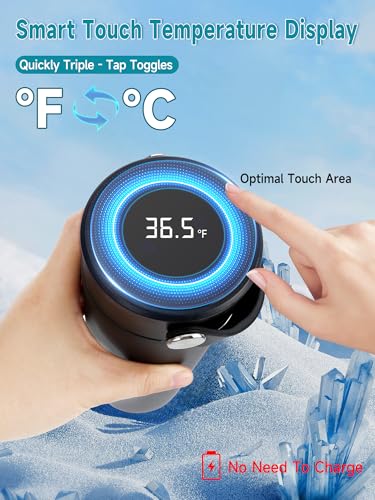 48H Insulin Cooler Travel Case TSA Approved with ℃/℉ Temperature Display - color: 01_jet Black