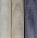 KCS 3 pc of 15" x 18"(38cmx45cm) 11 Count Cross Stitch Cotton Aida Cloth Needlework Rolled Fabric Box,11CT,Antique White+Oatmeal+Light Steel Grey - color: Antique White+oatmeal+light Steel Grey, size: 11CT