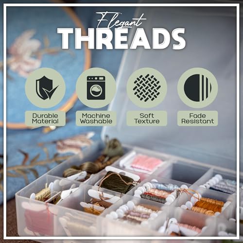 Embroidery Floss Kit and Refills - Cotton Threads - DMC Color Coding for Cross Stitch, String Crafts, Friendship Bracelets - color: 721 Peach