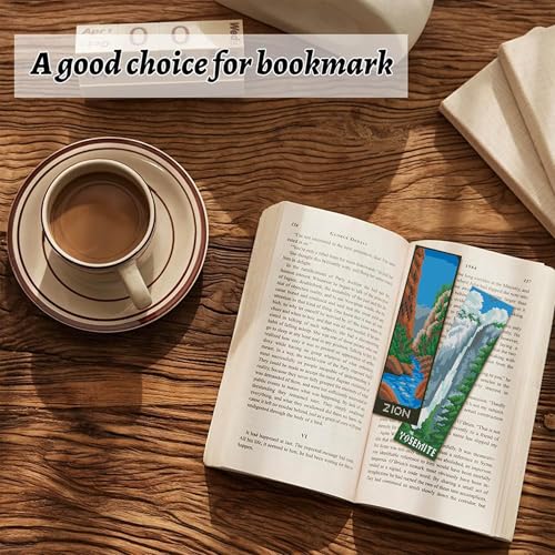 NEGEKFKX 6 Pcs National Park Cross Stitch Bookmark Kit for Adult Beginners - color: Cross stitch bookmark-11