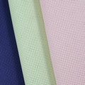 KCS 3 pc of 15" x 18"(38cmx45cm) Counted Cross Stitch Cotton Aida Cloth Needlework Rolled Fabric Box,11CT,Royal Blue+Light Green+Pink - color: Royal Blue+light Green+pink, size: 11CT
