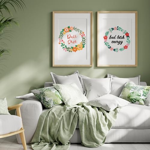 Louise Maelys Funny Flower Wreath Embroidery Kit for Beginners, DIY Craft - color: Pattern 22