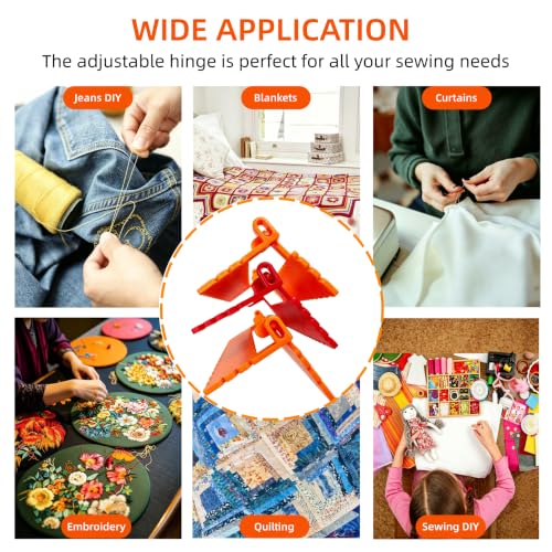 44Pcs Clip-On Sewing Ruler Seam Guide & Needle Kit