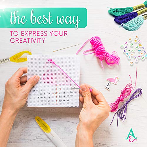 Athena’s Elements Embroidery Floss | Rainbow Thread for Embroidery, Cross Stitch Thread, Crafting Arts Embroidery Strings Bulk (Rainbow, 110pc) - color: Rainbow, size: 110 pieces