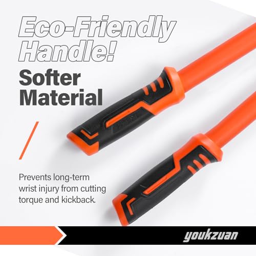 Heavy Duty Mini Bolt Cutter 12" | Compact Wire Cutter for Fence, Steel Wire, Small Chain, Screws & Rivets | Lock Cutter with Soft Grip Rubber Ergonomic Handle & Multipurpose Hand Tools