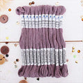 12 Skeins ThreadArt Cotton Embroidery Floss, Antique Violet - color: Antique Violet