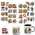 32 PCS British Pubs UV DTF Cup Wrap Stickers - style: British Pubs