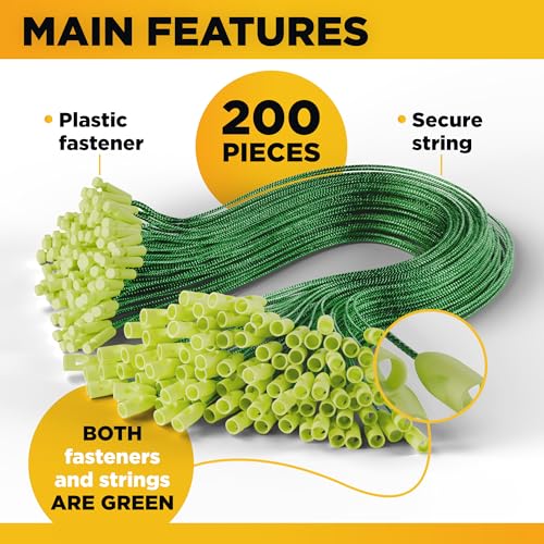 Christmas Ornament Hangers with Snap 200 pcs - Green Christmas Ornament Hooks - Ornament String with Snap for Christmas Tree Holiday Party - color: 200 Pcs Green