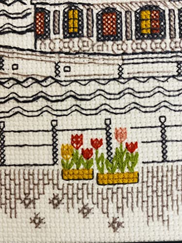 RIOLIS 2051 City on Water Counted Cross Stitch Kit 9.5 x 11.75 in