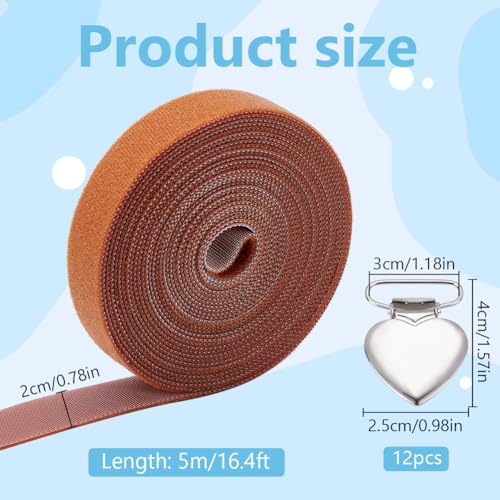 FREEBLOSS 12Pcs Canvas Stretch Clip for Cross Stitch Universal Cross Stitch Side Clip Hand Embroidery Scroll Rod Side Tension Clip Needlepoint Stretcher Bars Tension Clip for Needlework Supplies