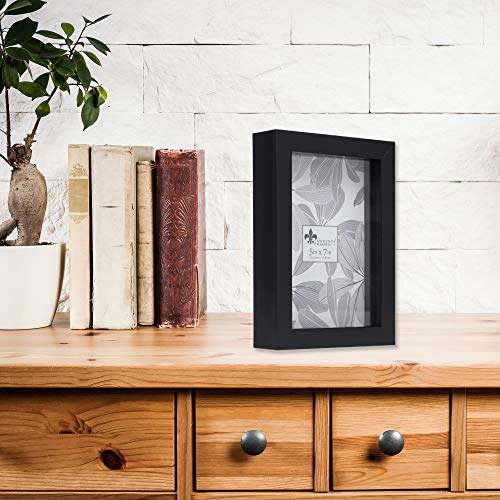 Lawrence Frames Shadow Box Frame, 5x7, Black - 785057 - color: Black, size: 5 x 7 inches