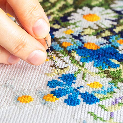 6 Pieces Classic Reserve Aida Cloth Cross Stitch Cloth, DaKuan 11 Count Cross Stitch Fabric, White & White, 12 by 18-Inch - color: 3 Black+3 White