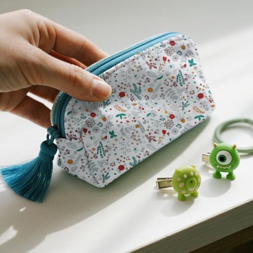 Aubliss 8pcs Fat Quarter Fabric Bundles 20'' x 20'' Cotton Craft Fabric - color: Navy Floral