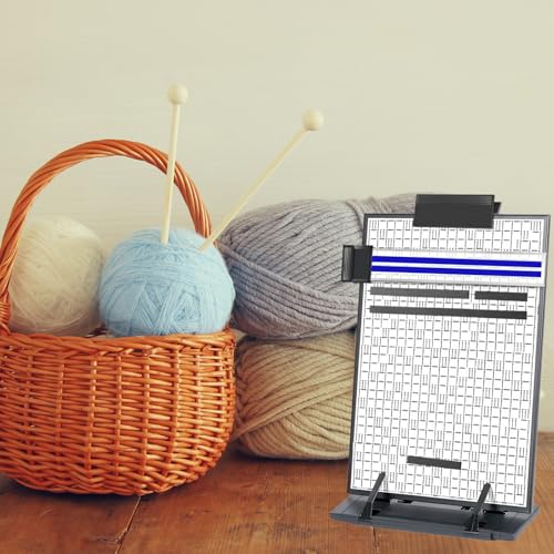 Knitting Pattern Holder with 4 Replacement Black Magnets, Knitting Chart Keeper Cross Stitch Pattern Holder for Crochet, Cross Stitch Supplies & Accessories, 12.2" L x 9.21" W - size: 12.2" L x 9.21" W