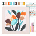 Embroidery Punch Needle kit Frame, Embroidery Starter Kits for Beginner,Punch Needle Fabric with Pattern,Threader, Yarns,Embroidery Hoops & Rug Punch (White) - color: White