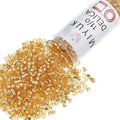 Miyuki Delica Seed Beads - color: DB0042 - Silver-Lined Gold