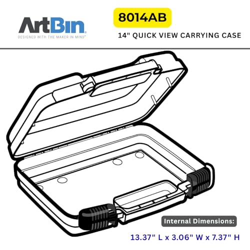 ArtBin 14-Inch Quick View Lockable Carrying Case, Clear - size: 14 inch - Standard