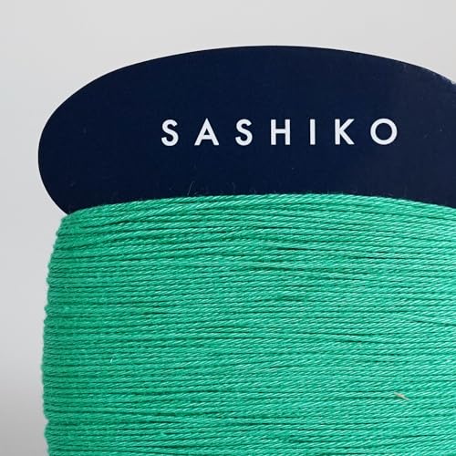 DARUMA Sashiko Thread Card Rolls Set of 3 (43.7 Yards x3) - Sewing & Embroidery, Includes Instruction Manual and Gift Packaging (Thin, Emerald) - color: Emerald, style: Thin