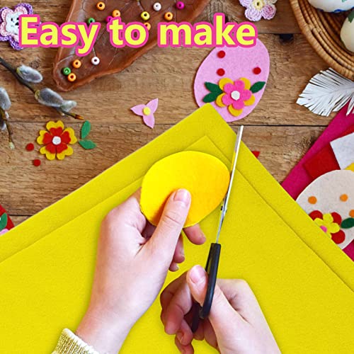 Jtnohx Color Felt Fabric Soft Felt Sheets for Crafts Light Yellow 20Pcs - color: Light Yellow