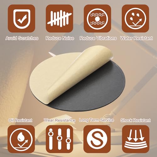 PATIKIL 11 Inch Diameter Lamp Base Felt 3Pack 2mm Thick Foam Adhesive Non-Slip EVA Protection Pad Mat for Lamp Furniture DIY Craft, Black - size: 11 Inch