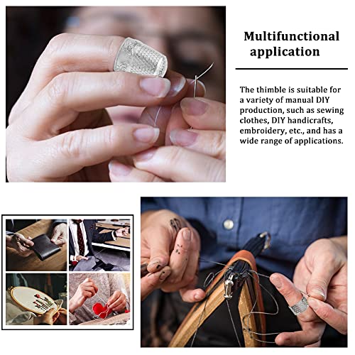 10 Pcs Sewing Thimbles for Hand Sewing, Leather Thimbles - size: 10pcs