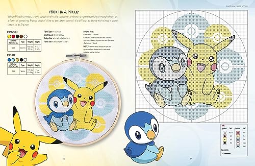 Pokémon Cross Stitch: Bring your favorite Pokémon to life with over 50 cute cross stitch patterns