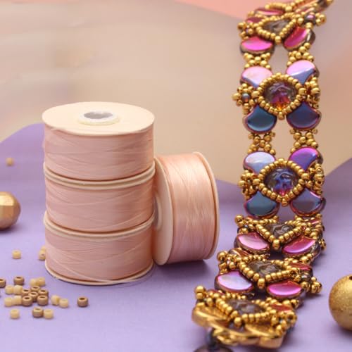 The Beadsmith Nymo Thread, Made of Nylon - size: Size D, 64 Yards, style: Pink