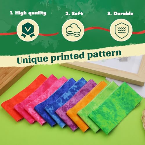 ZMAAGG Jelly Roll Fabric, 25 PCS Bright Color Jelly Roll, Quilting Fabric - color: Bright