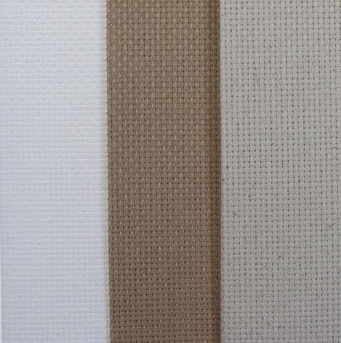 KCS 3 pc of 12" x 18"(30cmx45cm) 16CT Counted Cotton Aida Cloth Cross Stitch Fabric (White+Oatmeal+Khaki) - color: White+oatmeal+khaki