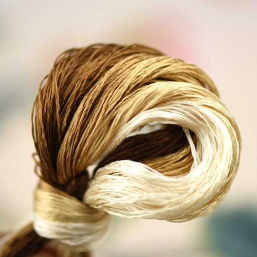 Natural 100% Mulberry Handmade Embroidery Silk Thread Silk Floss (62) - color: 62