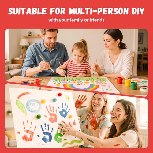 Simetufy 18x24inch 12Pcs Large Flat Canvas Boards Panels for Painting - size: 18"x24"
