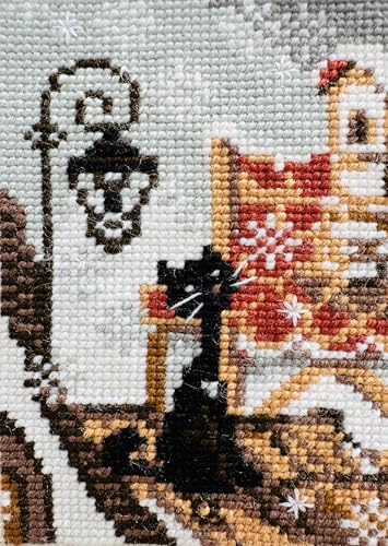 RIOLIS 610 City and Cats Counted Cross Stitch Kit 5.12 x 5.12 in - style: City and Cats 610