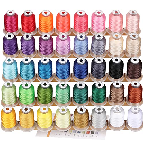 40 Spools Polyester Machine Embroidery Thread Kit
