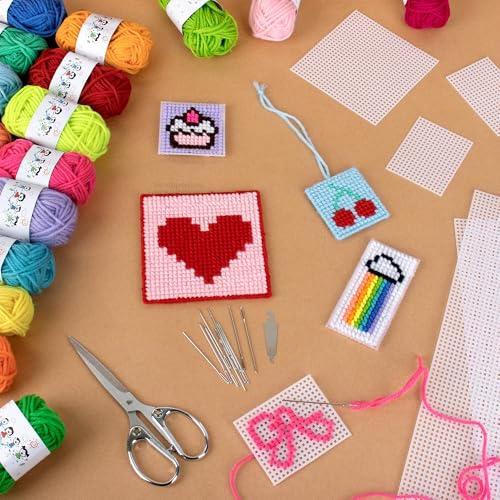BB Hapeayou Cross Stitch Kits Beginners Needlework Plastic Canvas Crafts