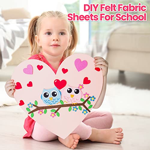 Reginary 120 Pcs 12 x 8 Inch Felt Sheets Bulk for Craft 40 Assorted Color - color: Classic, size: 12 x 8 Inch