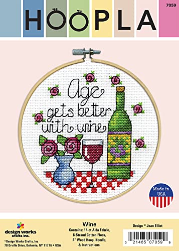 Counted Cross Stitch Wine