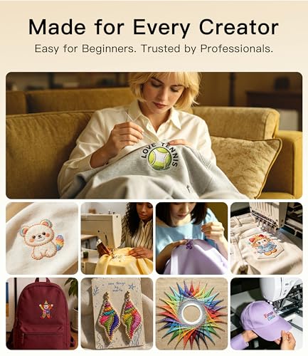 AAA-Grade Polyester Embroidery Thread, 50 Colors, 40WT, 550 Yards Each, [Top Strength & Lint-Free] Silky Smooth Embroidery Machine Thread Kit Compatible with Singer, Brother, Janome, and More