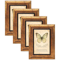 XUANLUO 4x6 Picture Frames Set of 4,Rustic Retro Photo Frame(Gold) - color: Gold-4pcs, size: 4×6 inch