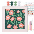 Harimau Embroidery Punch Needle kit Frame, Embroidery Starter Kits for Beginner,Punch Needle Fabric with Pattern,Threader, Yarns,Embroidery Hoops & Rug Punch(Ocean Green) - color: Ocean green