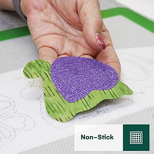 Precision Fusing Mat (17"x24") Silicone Pressing Mat for Appliqué & Collage - size: 17 x 24-inch