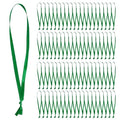100 Pcs Christmas Ornament Ribbon Hangers, Thin Hand Tied Ornament Ribbon Loops - color: Green