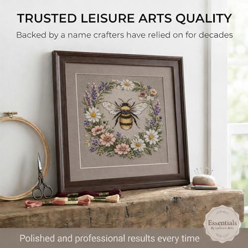 Essentials By Leisure Arts Aida Cloth 18 Count, 15"x18", Taupe Cotton Cross Stitch Fabric, 12 pc, Even-Weave Mesh for Embroidery, Needlepoint & Needlework Projects - color: 18ct Taupe