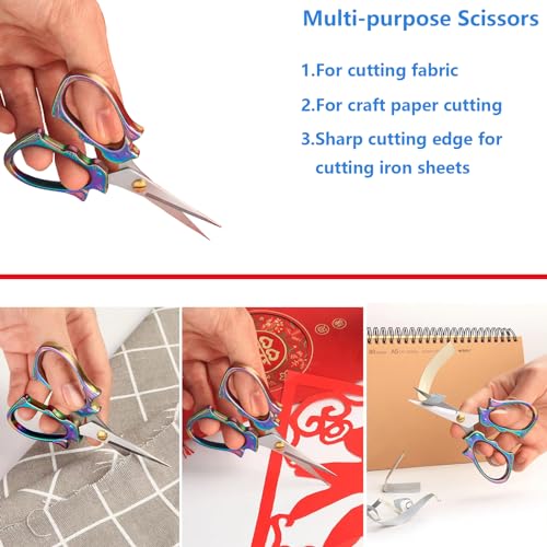 2 Pieces Embroidery Scissors Sharp Sewing Crochet Yam Scissors,Small Scissor All Purpose For Sewing, Cross Stitching, Crafts, Arts & Crafts Handmade DIY Tools