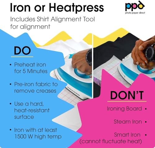 PPD 20 Sheets 8.5x11" Iron-on Heat Transfer Paper Mixed Fabrics Inkjet - size: 8.5 x 11, style: Mix (20 Sheets)